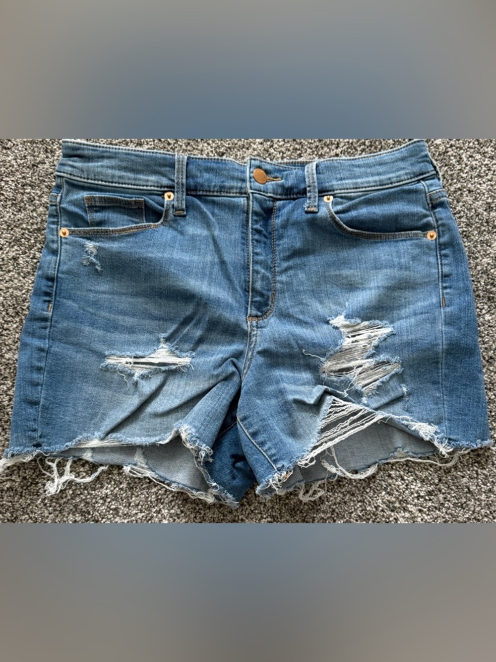 Universal Thread Light Blue Distressed Denim Shorts
